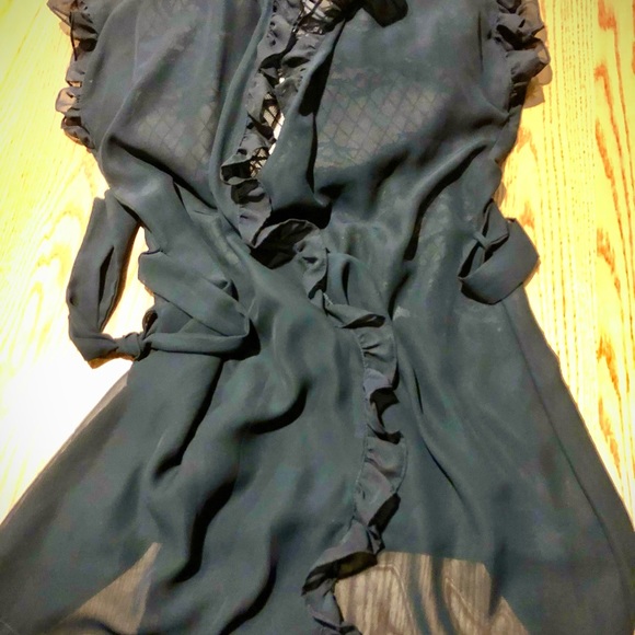 Black Teddy with Jacket, never worn! Lovely Lace. - Picture 4 of 7